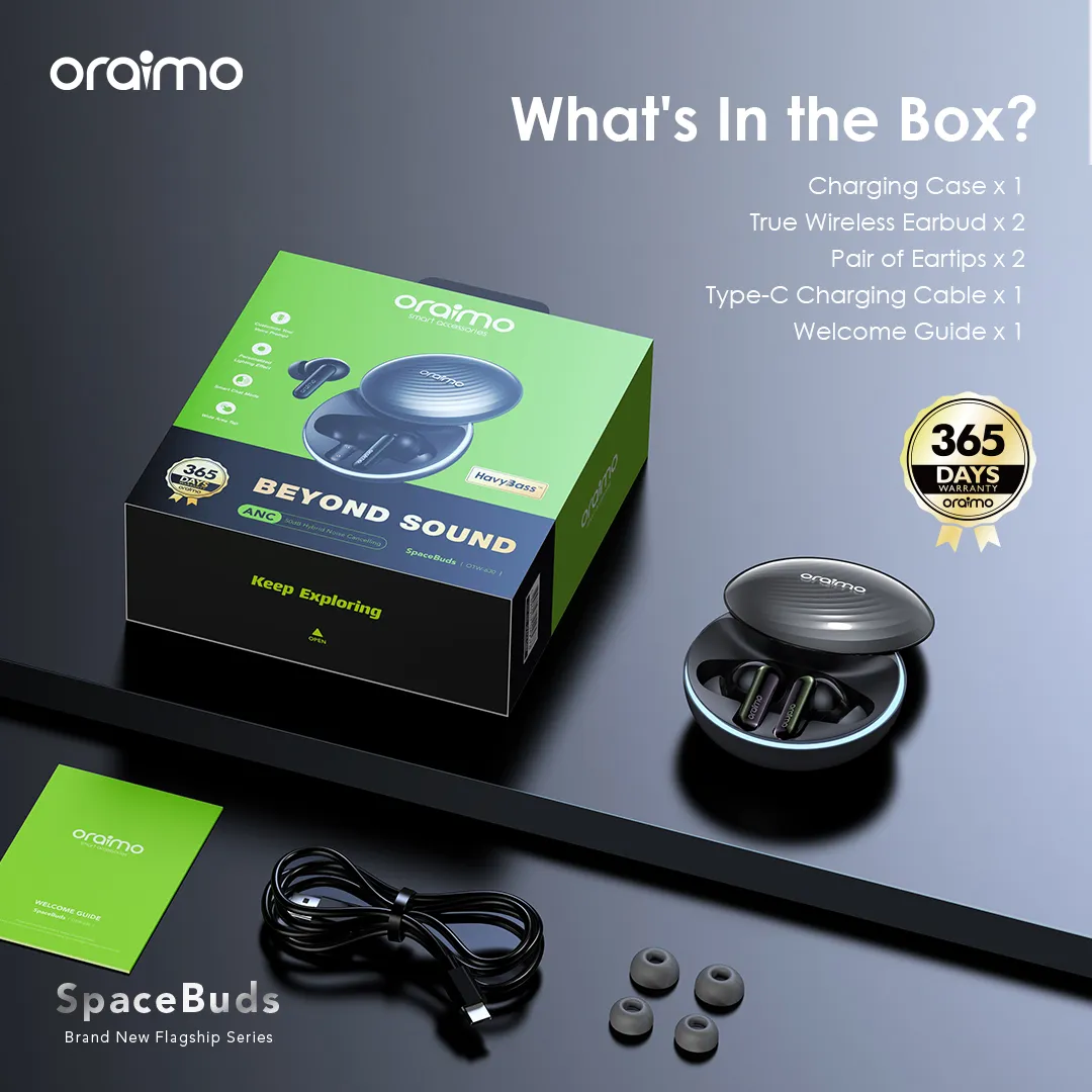 oraimo spacebuds hybrid anc true wireless earbuds customized voice prompt oraimo spacebuds hybrid anc true wireless earbuds customized voice prompt