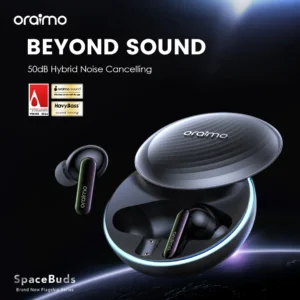 oraimo spacebuds hybrid anc true wireless earbuds customized voice prompt