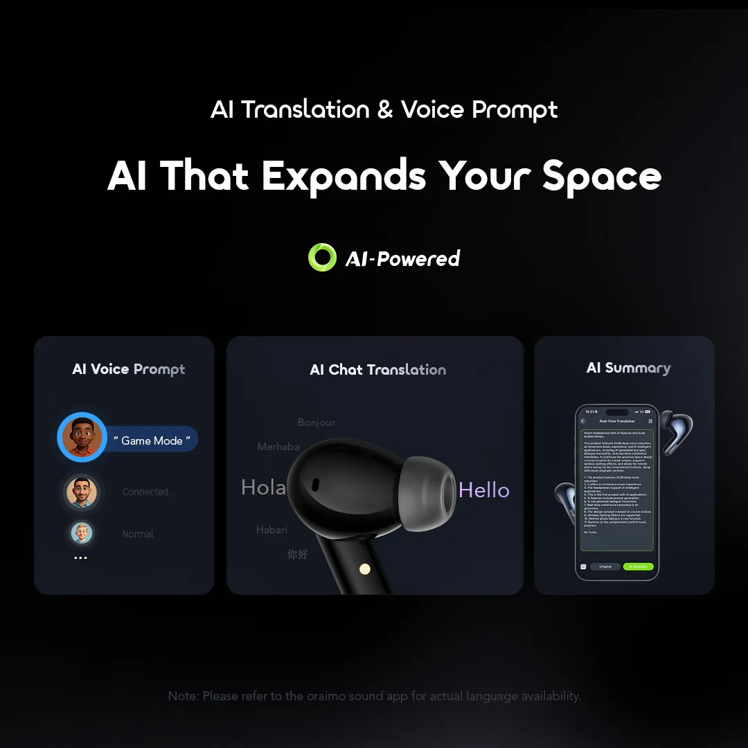 oraimo spacebuds 2 ai smart 45hrs playtime true wireless earbuds oraimo spacebuds 2 ai smart 45hrs playtime true wireless earbuds
